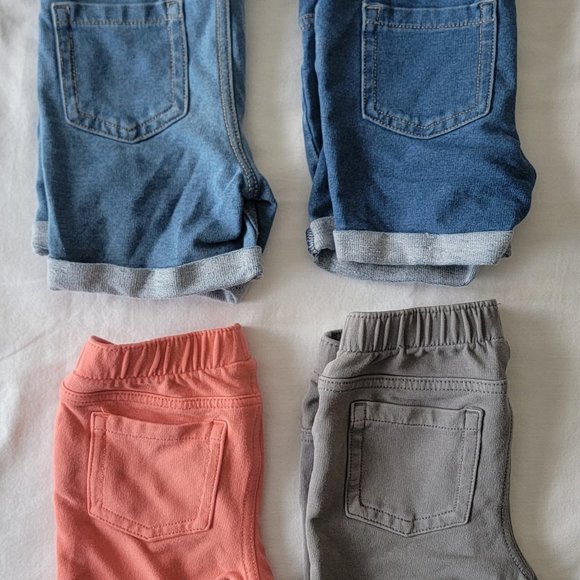 4-pc Set of Cat & Jack Cuffed Shorts (Size 4T) - Picture 2 of 3